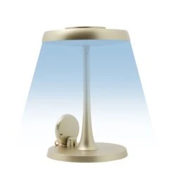 Serenity Tri-Tone LED Lamp Mirror -Impressionsvanity IVMM SEREN GLD LAMP blue