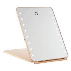 Touch Pad Rechargeable LED Makeup Mirror With Flip Cover 31 Touch Pad Rechargeable LED Makeup Mirror With Flip Cover -Impressionsvanity IVMM TOUCHPAD CGL 1