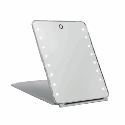 Touch Pad Rechargeable LED Makeup Mirror With Flip Cover 33 Touch Pad Rechargeable LED Makeup Mirror With Flip Cover -Impressionsvanity IVMM TOUCHPAD SLV 3