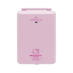 Hello Kitty (White/Pink) Touch Pad Mini Tri-Tone LED Makeup Mirror -Impressionsvanity IVMM TOUCHPADMINI HKT ANML 2