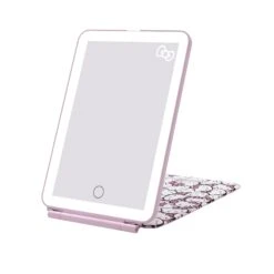 Hello Kitty (White/Pink) Touch Pad Mini Tri-Tone LED Makeup Mirror -Impressionsvanity IVMM TOUCHPADMINI HKT WHTPNK 3