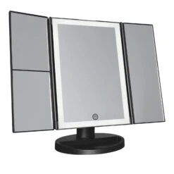 Touch Trifold 2.0 LED Makeup Mirror With Magnification