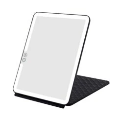 Fleur Touch Pad Tri-Tone LED Makeup Mirror 22 Fleur Touch Pad Tri-Tone LED Makeup Mirror -Impressionsvanity IVMM TPAD FLEUR BLK FRONT