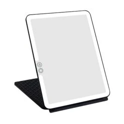 Fleur Touch Pad Tri-Tone LED Makeup Mirror 23 Fleur Touch Pad Tri-Tone LED Makeup Mirror -Impressionsvanity IVMM TPAD FLEUR BLK natural light