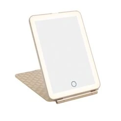 Fleur Touch Pad Mini Tri-Tone LED Makeup Mirror -Impressionsvanity IVMM TPAD MINIFLEUR CGL warm lightcopy