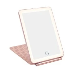 Fleur Touch Pad Mini Tri-Tone LED Makeup Mirror -Impressionsvanity IVMM TPAD MINIFLEUR RSG warm lightcopy