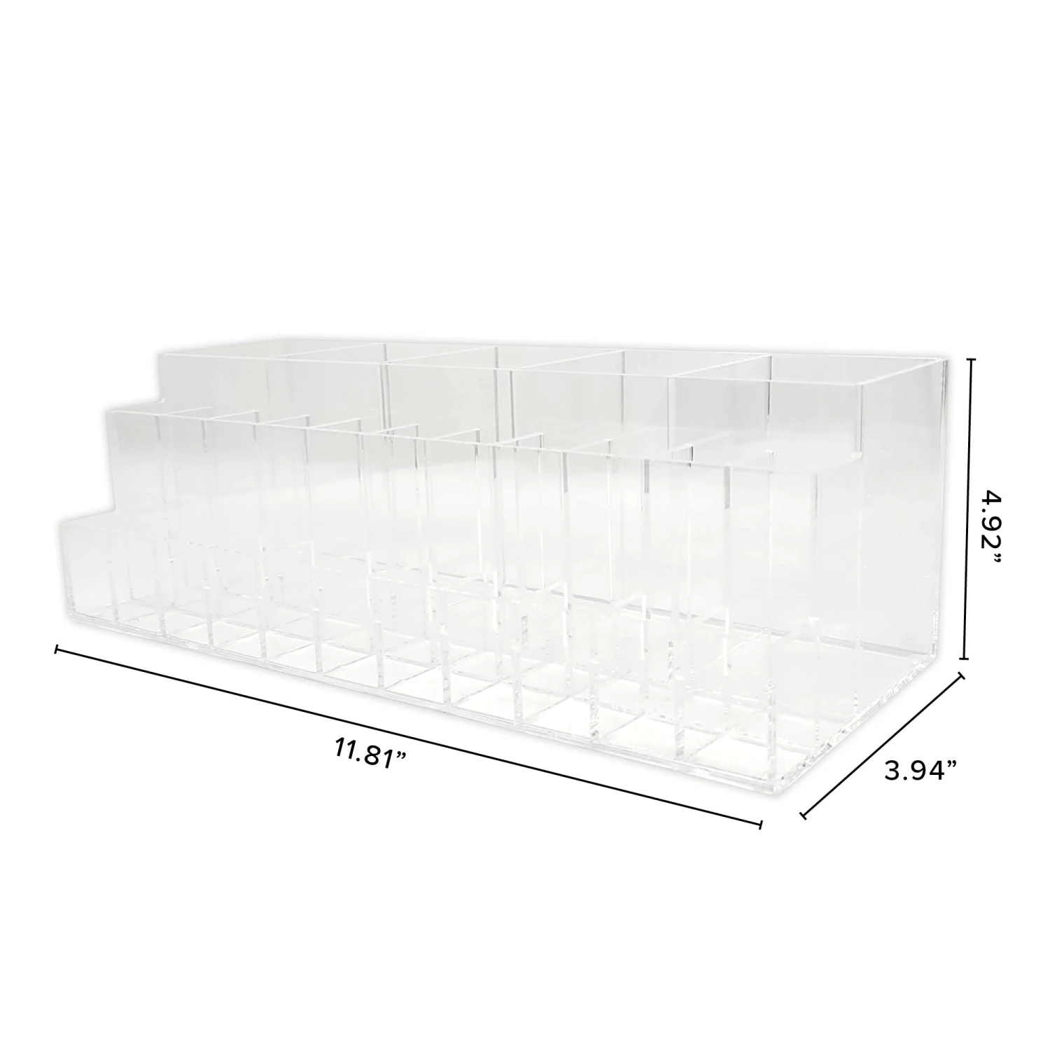Acrylic Brush And Lipstick Organizer Tray 5 Acrylic Brush And Lipstick Organizer Tray - Image 3
