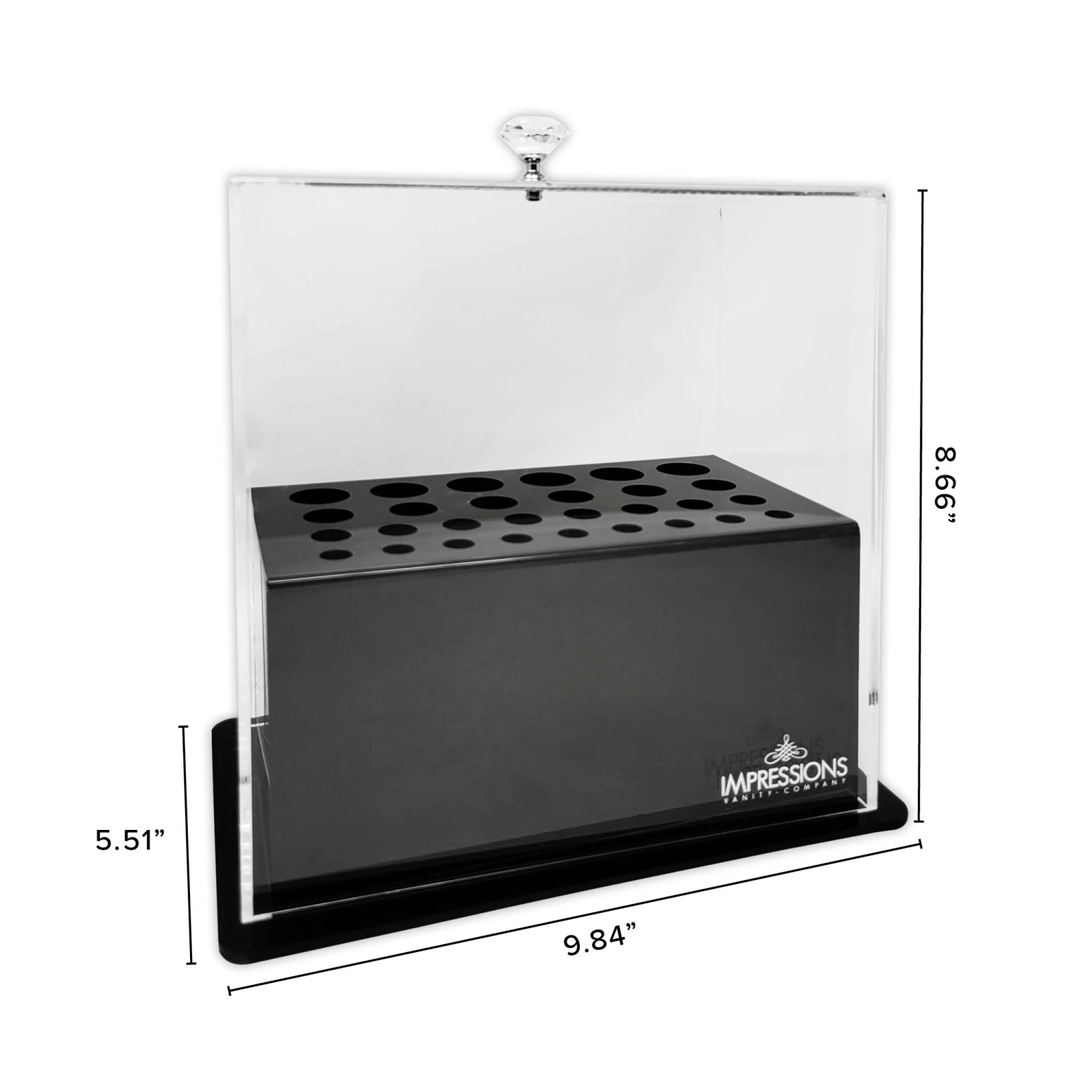 Diamond Collection Acrylic Makeup Brush Display Holder 6 Diamond Collection Acrylic Makeup Brush Display Holder - Image 4