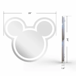 Mickey Mouse LED Wall Mirror 15 Mickey Mouse LED Wall Mirror -Impressionsvanity IVVM DISWM MIC DMNS