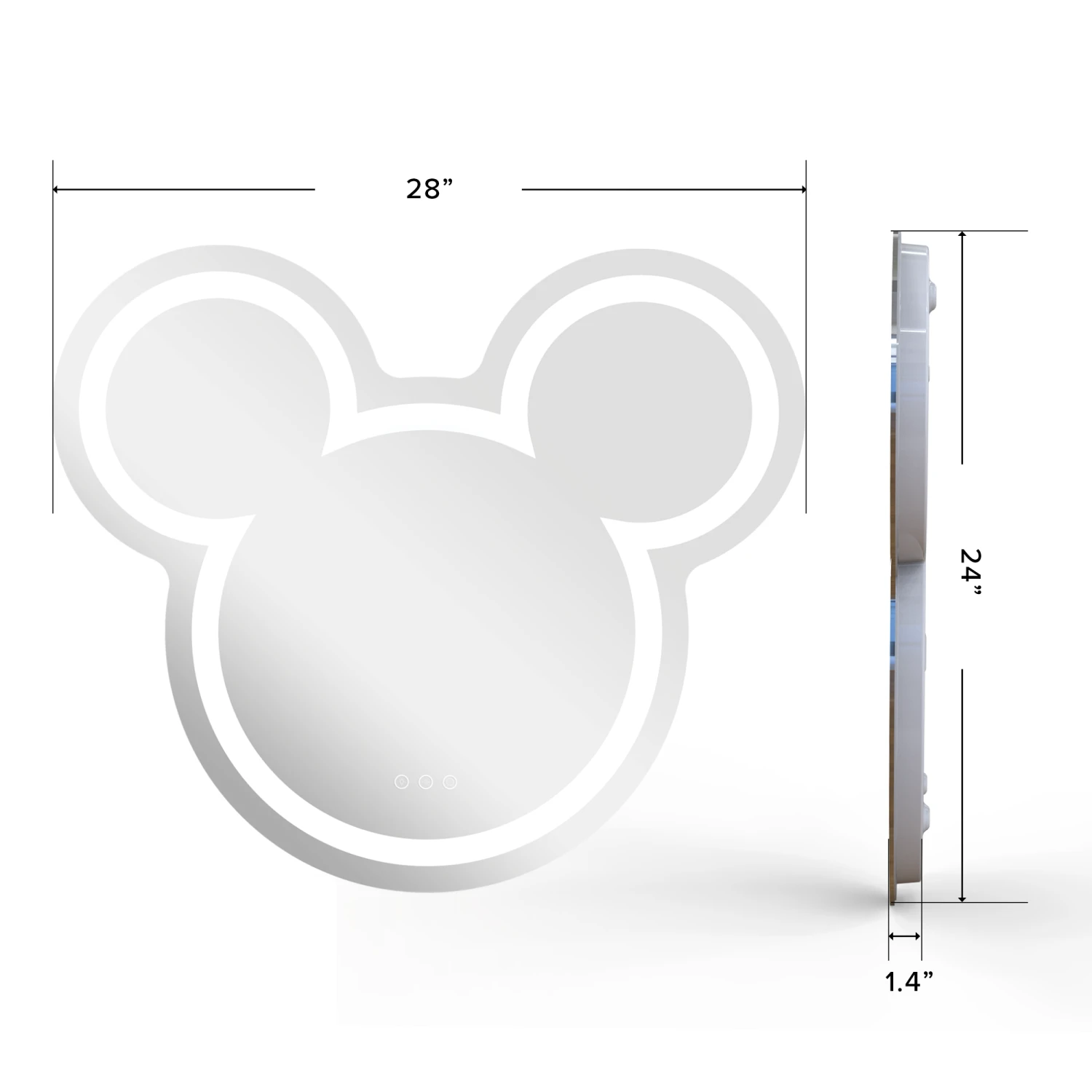 Mickey Mouse LED Wall Mirror 9 Mickey Mouse LED Wall Mirror - Image 7