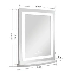 Opulence Vanity Mirror 7 Opulence Vanity Mirror -Impressionsvanity IVVM LV01FSL WHT DMNS