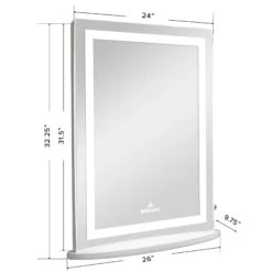 Opulence XL Vanity Mirror 7 Opulence XL Vanity Mirror -Impressionsvanity IVVM LV02FSL WHT DMNS