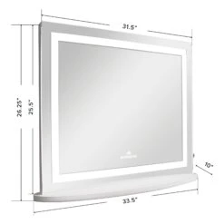 Opulence Plus Vanity Mirror 7 Opulence Plus Vanity Mirror -Impressionsvanity IVVM LV03FSL WHT DMNS