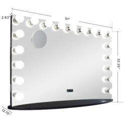 Hollywood Premiere Pro Max Vanity Mirror With Bluetooth 19 Hollywood Premiere Pro Max Vanity Mirror With Bluetooth -Impressionsvanity IVVM PPMAX BLACK DMNS