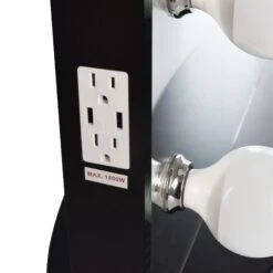 Hollywood Premiere Pro Max Vanity Mirror With Bluetooth 17 Hollywood Premiere Pro Max Vanity Mirror With Bluetooth -Impressionsvanity IVVM PPMAX BLACK USB OUTLETS