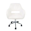 Brittney Tufted Leatherette Vanity Chair -Impressionsvanity IV Brittney White 001