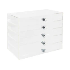 Diamond Collection 5-Tier Slim Acrylic Organizer -Impressionsvanity IV Diamond 5Tier3