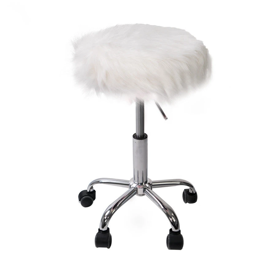 Momo Faux Fur Vanity Stool 7 Momo Faux Fur Vanity Stool - Image 5