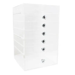 Diamond Collection 7-Tier Acrylic Makeup Organizer With Flip Open Top -Impressionsvanity Impressions Vanity 7 Tier Flip Top Acrylic Makeup Organizer 001
