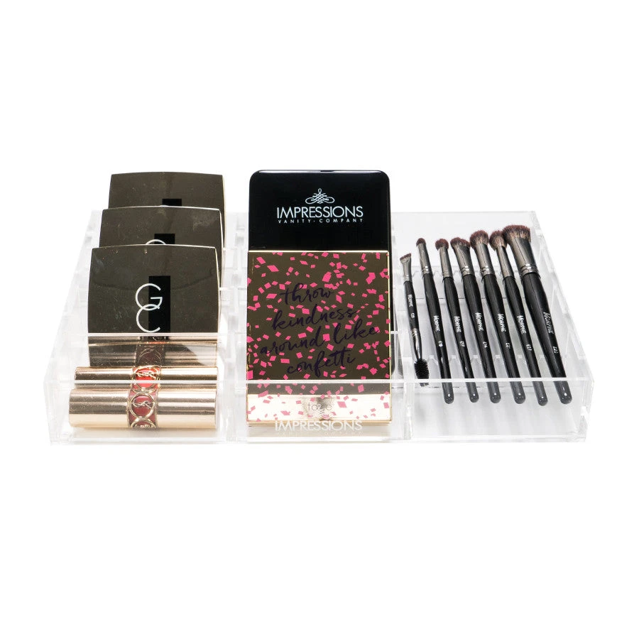 Alexa® Acrylic Makeup Drawer Organizer - Adjustable Brush Holder, 12 Slots(Wide) 3 Alexa® Acrylic Makeup Drawer Organizer - Adjustable Brush Holder, 12 Slots(Wide)