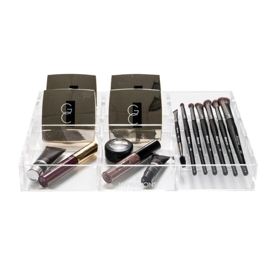 Alexa® Acrylic Makeup Drawer Organizer - Adjustable Brush Holder, 12 Slots(Wide) 4 Alexa® Acrylic Makeup Drawer Organizer - Adjustable Brush Holder, 12 Slots(Wide) - Image 2