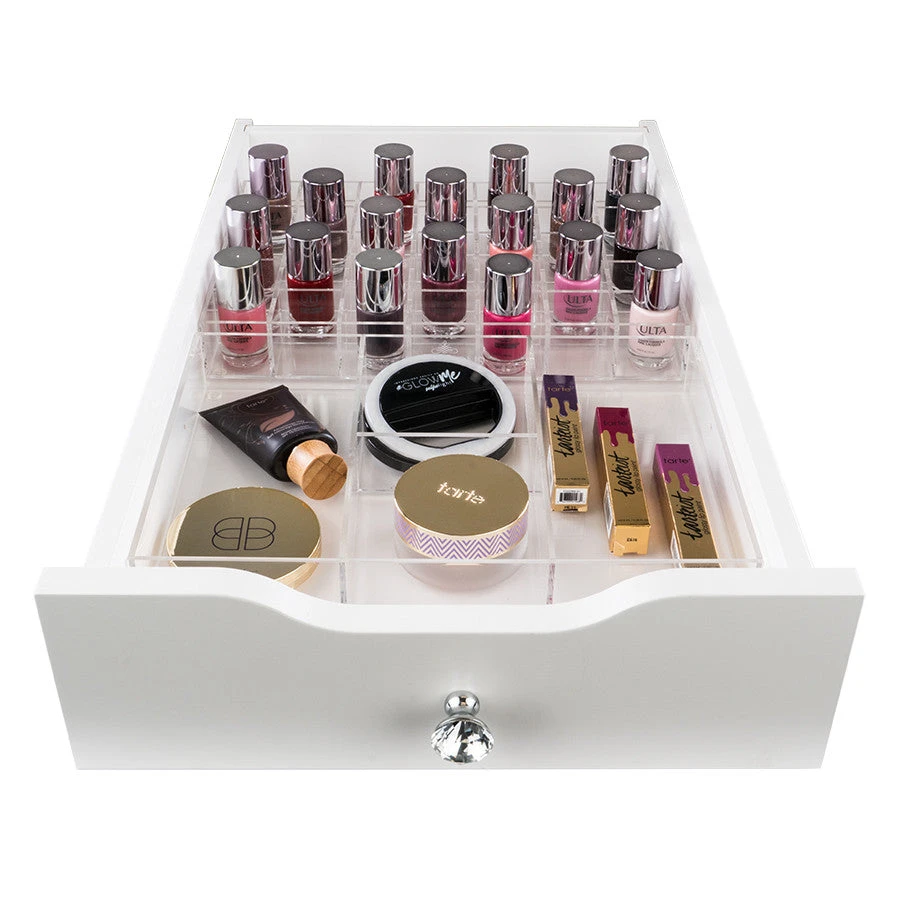 Alexa® Acrylic Makeup Drawer Organizer - Nail Polish, 35 Slots (Wide) 5 Alexa® Acrylic Makeup Drawer Organizer - Nail Polish, 35 Slots (Wide) - Image 3