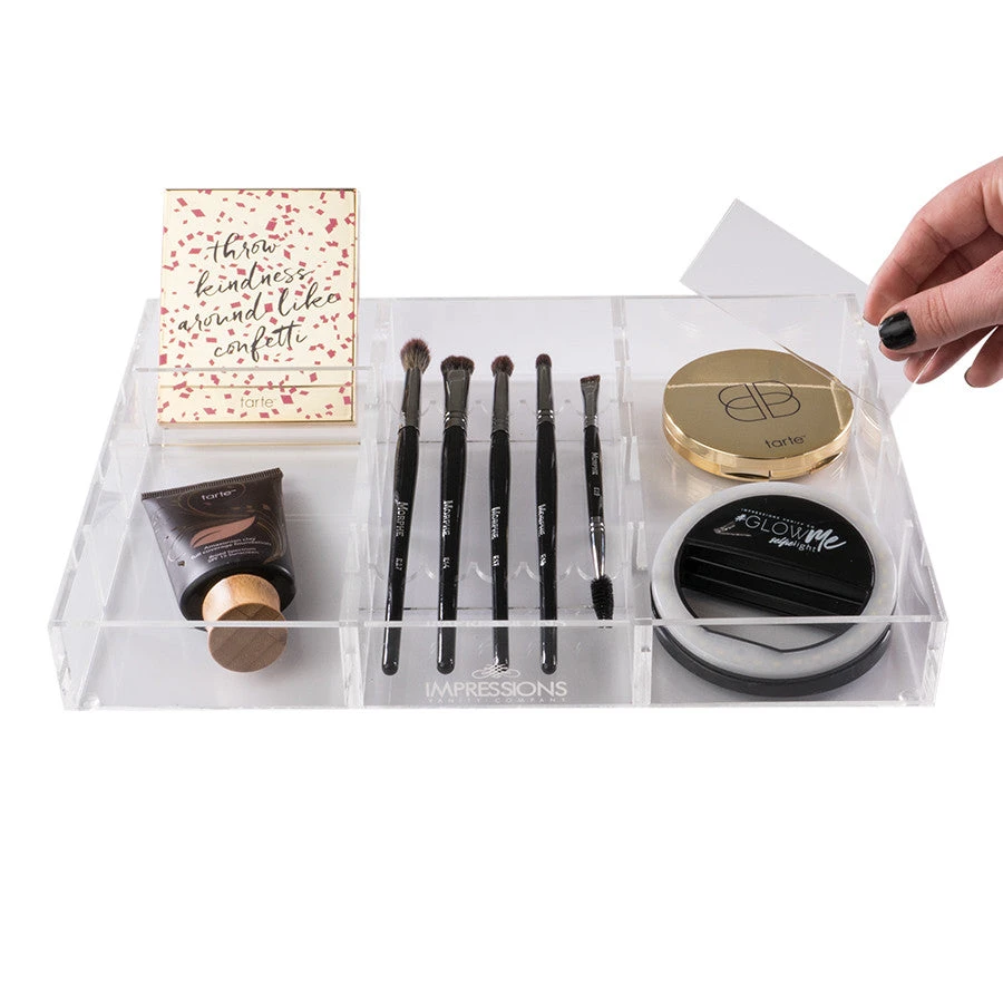 Alexa® Acrylic Makeup Drawer Organizer - Adjustable Brush Holder, 12 Slots(Wide) 8 Alexa® Acrylic Makeup Drawer Organizer - Adjustable Brush Holder, 12 Slots(Wide) - Image 6