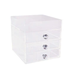 Diamond Collection Petite 4-Tier Acrylic Makeup Organizer With Open Top -Impressionsvanity Impressions Vanity Crystal 3 Tier Open Top 002 4ba3cbc6 3514 4402 adfc 91e62621f2fe