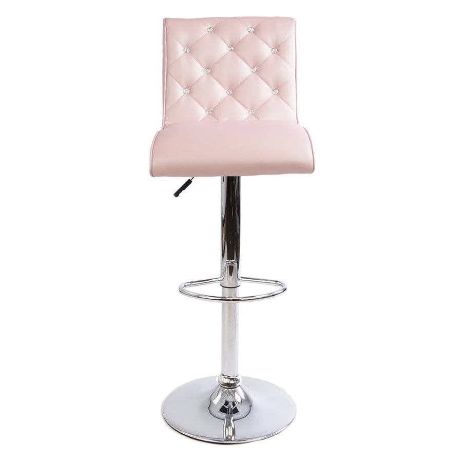 Elizabeth Crystal Tufted Vanity Stool 7 Elizabeth Crystal Tufted Vanity Stool - Image 5