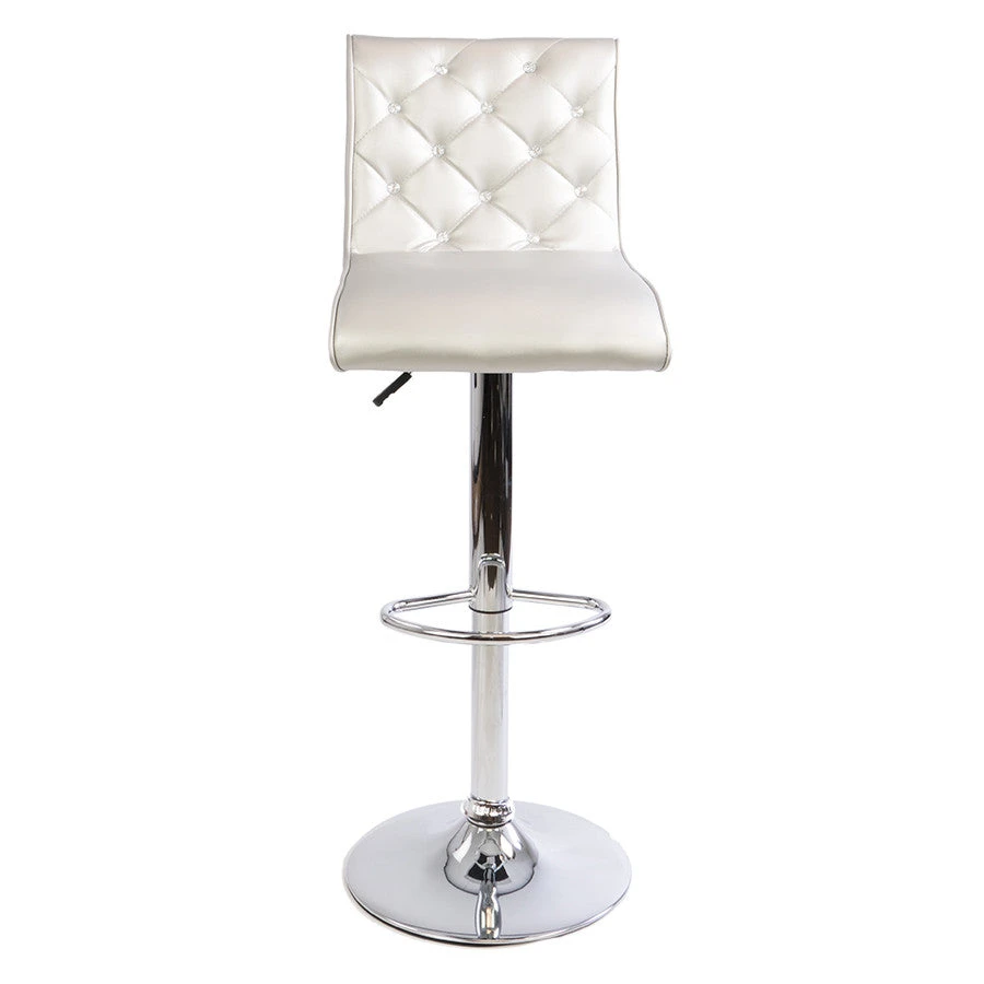 Elizabeth Crystal Tufted Vanity Stool 10 Elizabeth Crystal Tufted Vanity Stool - Image 8