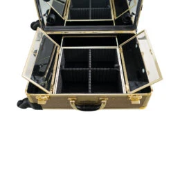 SlayCase® XL Vanity Travel Train Case In Champagne Sparkle 12 SlayCase® XL Vanity Travel Train Case In Champagne Sparkle -Impressionsvanity Impressions Vanity Slaycase Medium Gold 006 e1a35bff 8cd1 4b9a 9eac a1241124074f