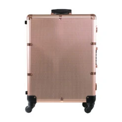 SlayCase® Pro Vanity Travel Train Case With Stand In Rose Gold Bling -Impressionsvanity Impressions Vanity SlaycasePro Rose 002