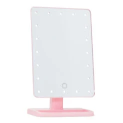 Touch XL Dimmable LED Makeup Mirror With Suction 5X 34 Touch XL Dimmable LED Makeup Mirror With Suction 5X -Impressionsvanity Impressions Vanity Touch XL Pink 01