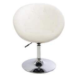 Antoinette Round Tufted Vanity Chair -Impressionsvanity Impressions Vanity Tufted Round Swivel Chair 009