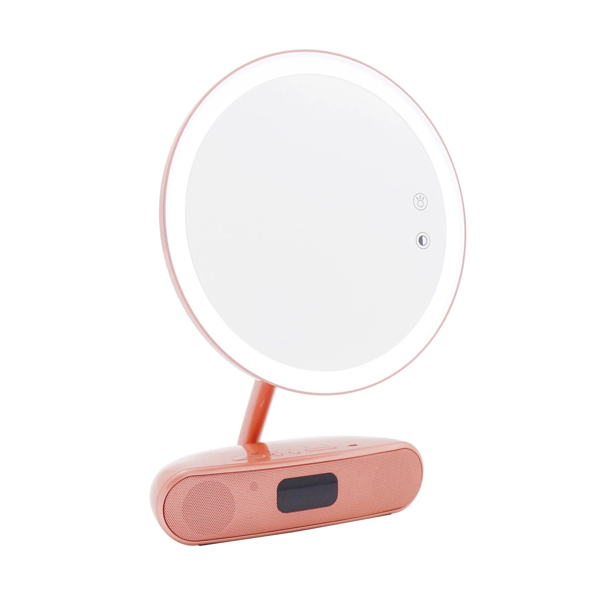 Melody 9-inch Round Duotone Makeup Mirror With Bluetooth Speakers 4 Melody 9-inch Round Duotone Makeup Mirror With Bluetooth Speakers - Image 2
