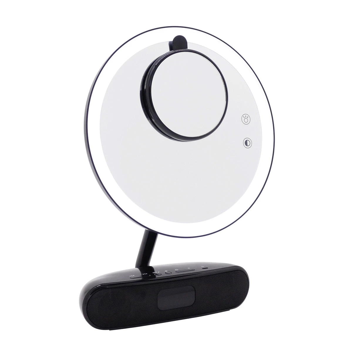 Melody 9-inch Round Duotone Makeup Mirror With Bluetooth Speakers 13 Melody 9-inch Round Duotone Makeup Mirror With Bluetooth Speakers - Image 11