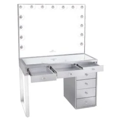 Mini SlayStation® Kylie 1.0 Vanity Table + Vanity Mirror Bundle 13 Mini SlayStation® Kylie 1.0 Vanity Table + Vanity Mirror Bundle -Impressionsvanity MSK Silver 2
