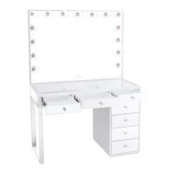 Mini SlayStation® Kylie 1.0 Vanity Table + Vanity Mirror Bundle 15 Mini SlayStation® Kylie 1.0 Vanity Table + Vanity Mirror Bundle -Impressionsvanity MSKWhiteMirrored 2