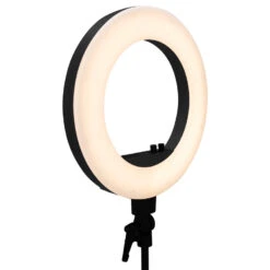 18-Inch DuoTone LED Vanity Studio Ring Light With Stand, Bag And Accessories -Impressionsvanity NGringlight warmblack2 website
