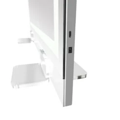 Posh Slim Vanity Mirror 10 Posh Slim Vanity Mirror -Impressionsvanity Posh Slim Vanity Makeup Mirror USB0 Charging Port Acrylic Base Tabletop Leg Stands 06230 IVMM PSH01 WHT