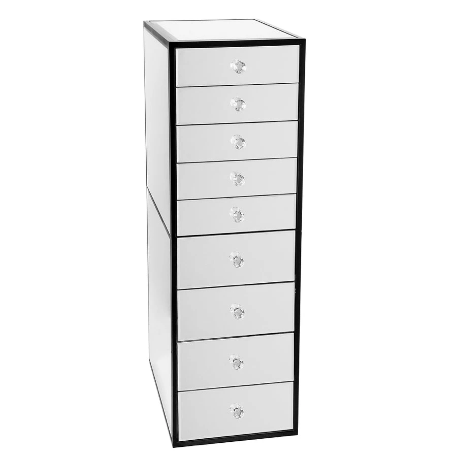 SlayStation® Premium Mirrored 9-Drawers Vanity Storage Unit 5 SlayStation® Premium Mirrored 9-Drawers Vanity Storage Unit - Image 3
