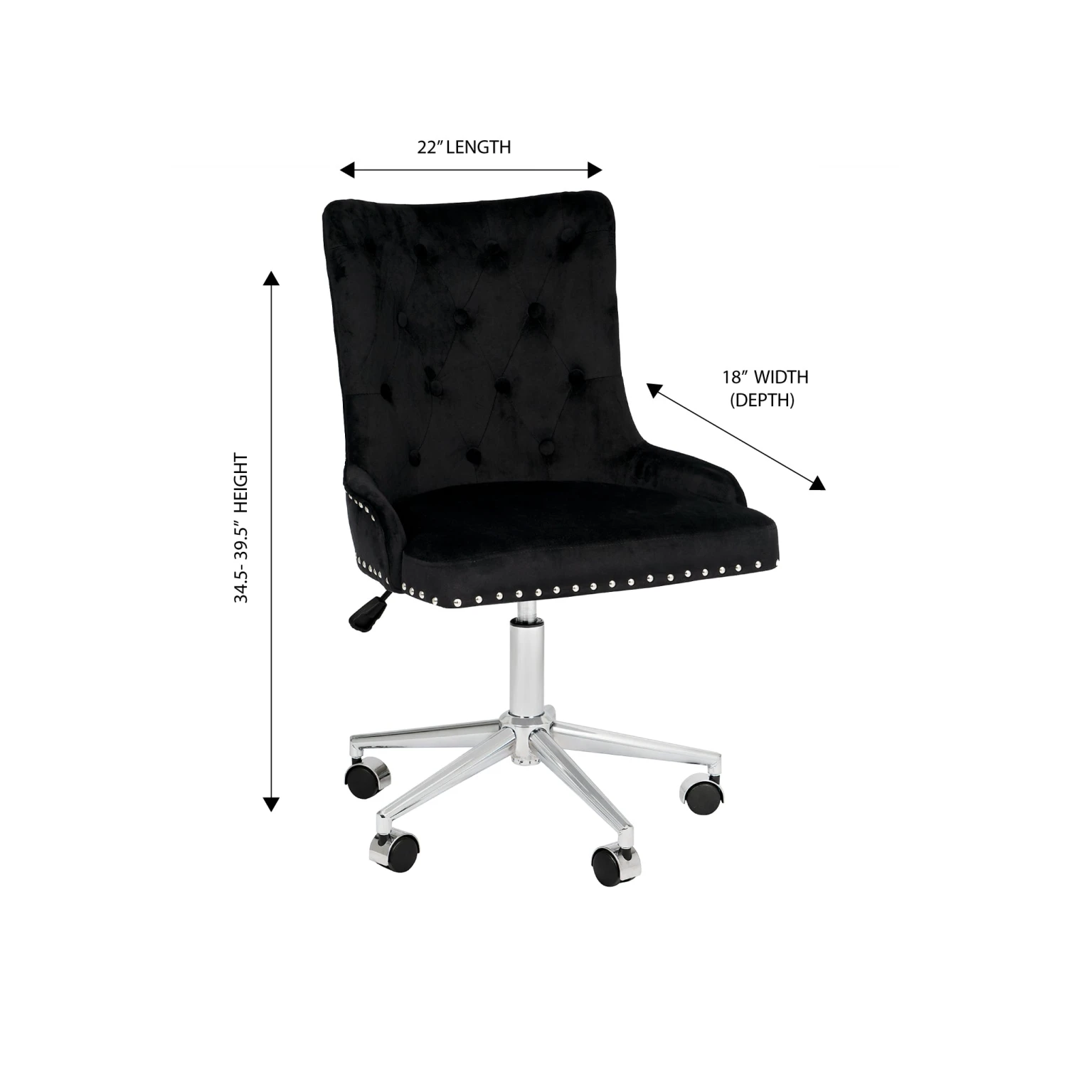 Raven Tufted Vanity Chair 8 Raven Tufted Vanity Chair - Image 6