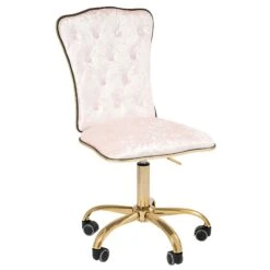 Elise Tufted Vanity Chair 31 Elise Tufted Vanity Chair -Impressionsvanity Royal 1 PinkCrushedCropped