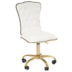 Elise Tufted Vanity Chair 35 Elise Tufted Vanity Chair -Impressionsvanity Royal 1 WhiteCropped