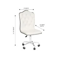 Royal Tufted Vanity Chair -Impressionsvanity Royal Tufted Vanity Chair