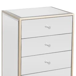 SlayStation® Rylie Mirrored 6-Drawers Vanity Storage Unit -Impressionsvanity Rylie6Drawer 3 Cropped