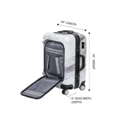 SlayCase® Marble Bella Travel Makeup Case 23 SlayCase® Marble Bella Travel Makeup Case -Impressionsvanity SLAYCASE MARBLE BELLA TRAVEL MAKEUP CASE Dimensions