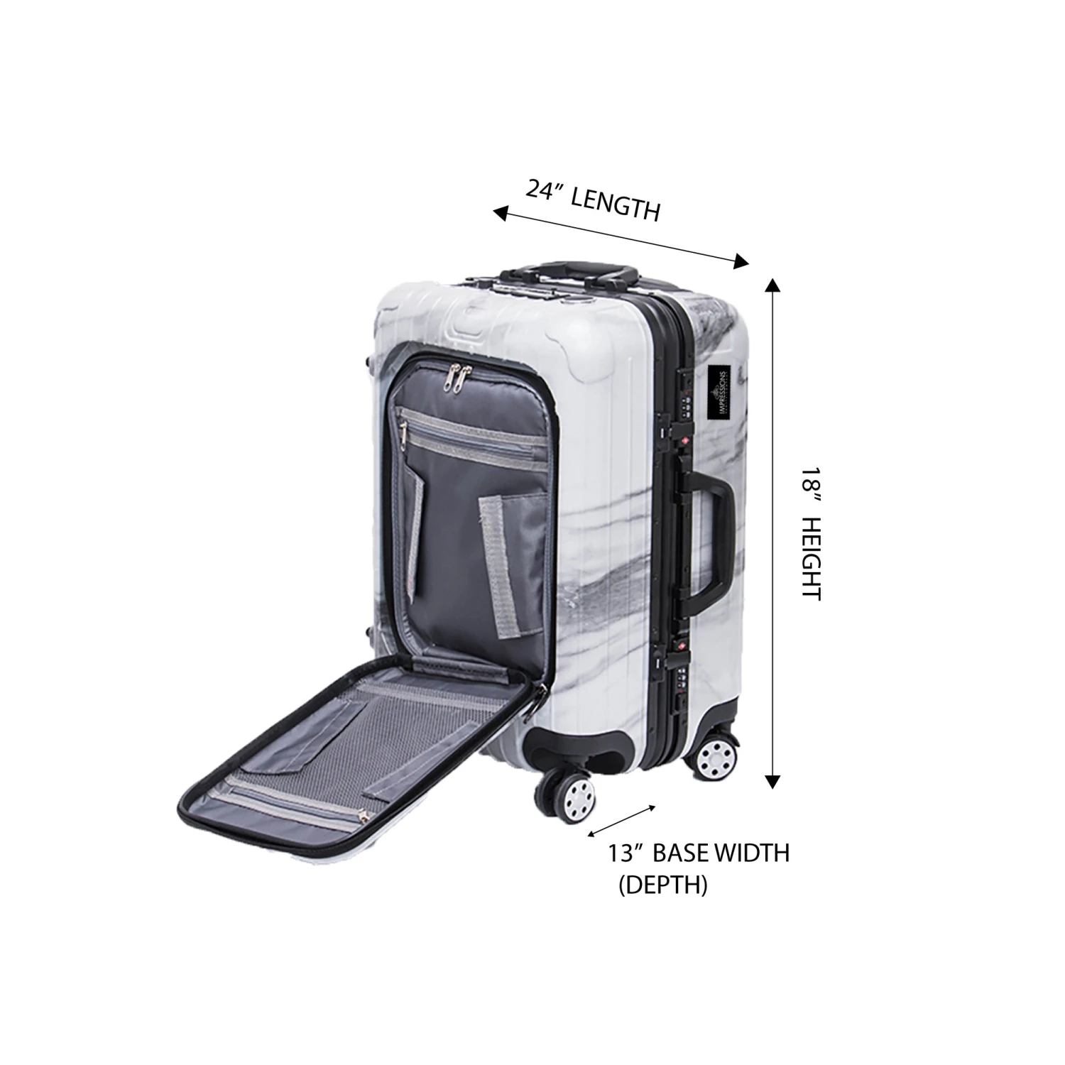 SlayCase® Marble Bella Travel Makeup Case 13 SlayCase® Marble Bella Travel Makeup Case - Image 11