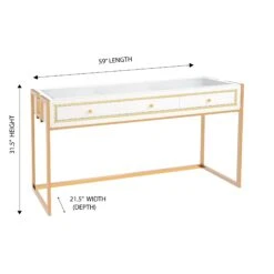 SlayStation® Addison Vanity Table 15 SlayStation® Addison Vanity Table -Impressionsvanity SLAYSTATION ADDISON VANITY TABLE Dimensions