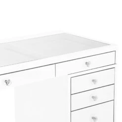 SlayStation® Pro Premium Vanity Table With Drawers -Impressionsvanity SlayStation Pro White 2